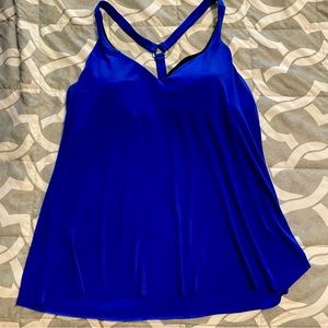 Aqua Green Racerback Tankini Top Blue Large